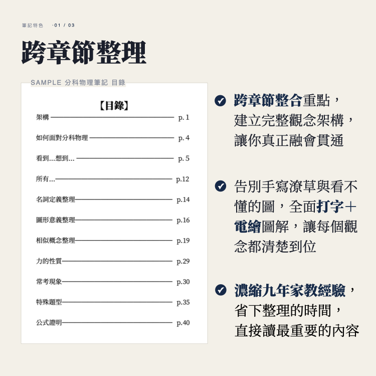 劉鬍子分科物理｜重點筆記＋歷屆詳解 套組（共三本）
